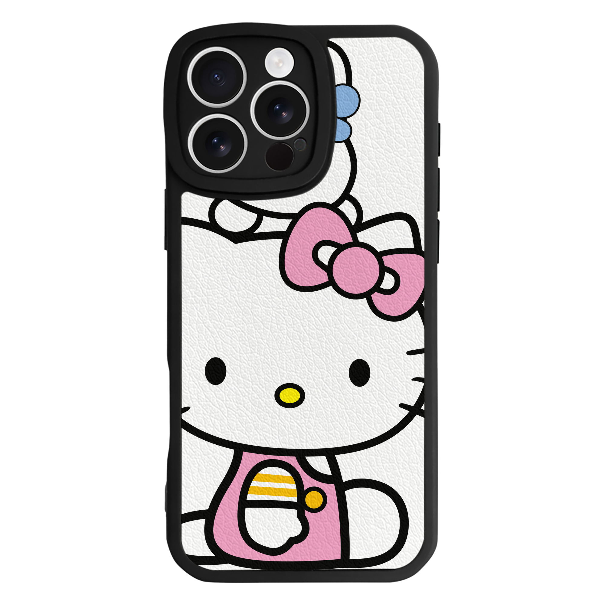 （画像用） Hello Kitty ハローキティ 【iPhone 16シリーズ対応】シリコンスマホケース（レザー調） 材質：シリコン